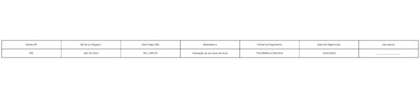 Modelo de Recibo de Pagamento Profissional em Excel – Pronto para Preencher, Editável e Atualizado
