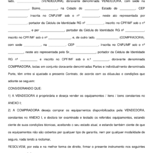 Compromisso de Compra e Venda – Modelo Completo, Profissional e Editável em Word para Negociações Seguras