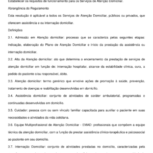 Regulamento Técnico para o Serviço de Assistência Domiciliar – Modelo Completo, Profissional e Editável em Word