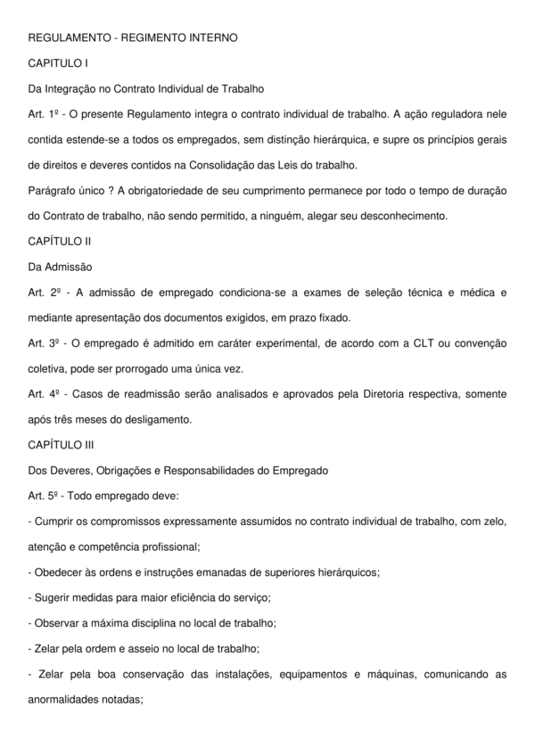 Regulamento Interno de Empresa – Modelo Profissional, Atualizado e 100% Editável para Gestão de Colaboradores