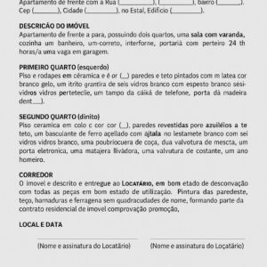 Termo de Vistoria de Imóvel para Locação Residencial – Modelo Profissional e Completo em Word para Contratos de Aluguel