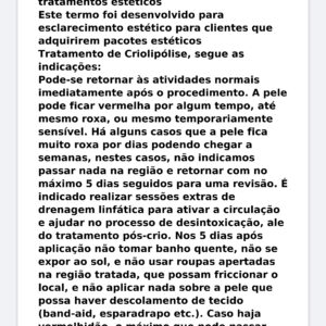 Modelo Profissional de Termo de Responsabilidade de Criolipólise e Tratamentos Estéticos – Word Editável